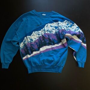 Blue and Purple Colorado Sweater